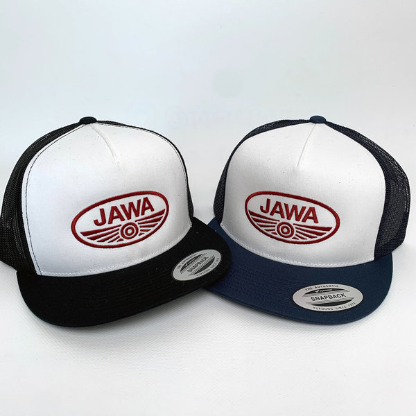 JAWA TRUCKER CAP Weiß / Blau