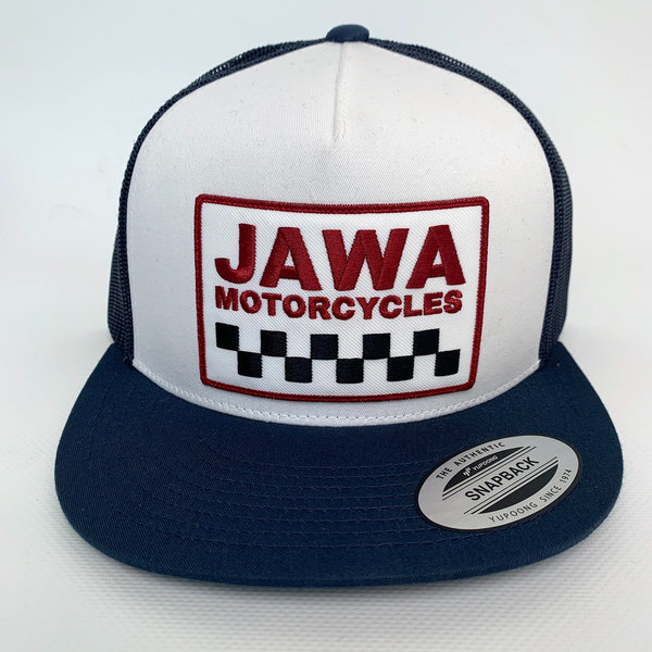 JAWA TRUCKER CAP Weiß / Blau